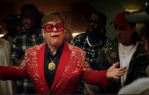 Create meme: advertising Snickers — Elton John (rap battle) 2018?, Elton John is, Elton John Snickers