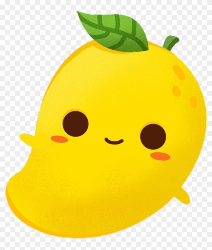Create meme: kawaii lemon, mango smile, duck sticker
