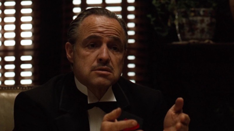 Create meme: godfather , don Corleone , Marlon Brando the godfather