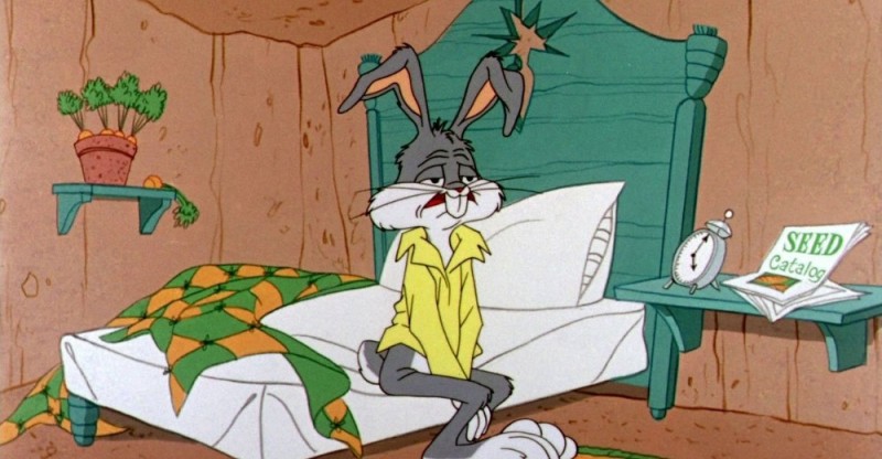 Create meme: bugs Bunny , bugs Bunny in the morning, every morning at eight in the morning