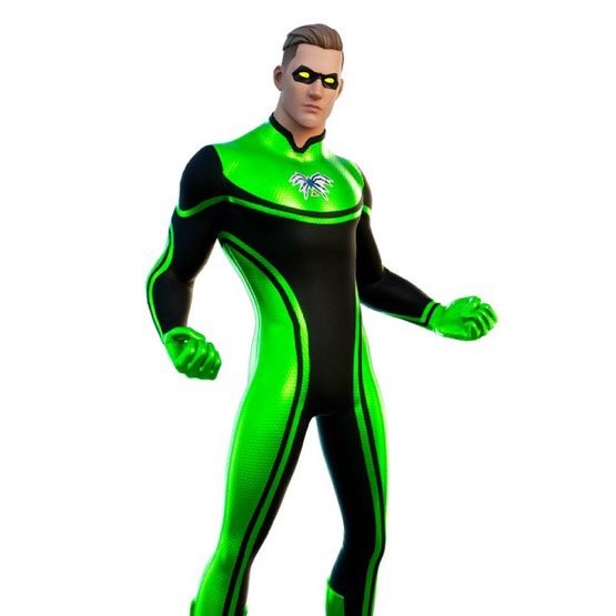 Create meme: superhero fortnight, green skin-tight superhero costume, Season 14 fortnite