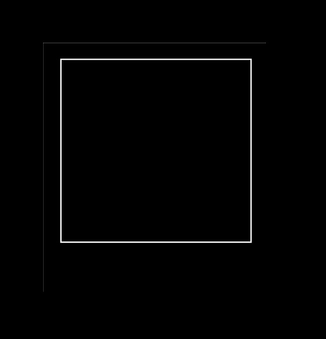 Create meme: background black, black square, frame for the meme