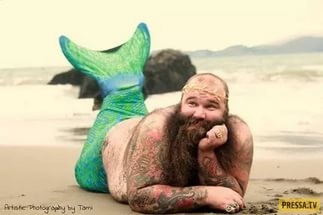 Create meme: Dmitry monster gusakov, the mermaid man, mermaid 