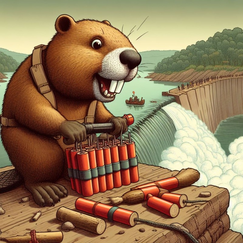 Create meme: beaver is funny, beaver , the Russian bear