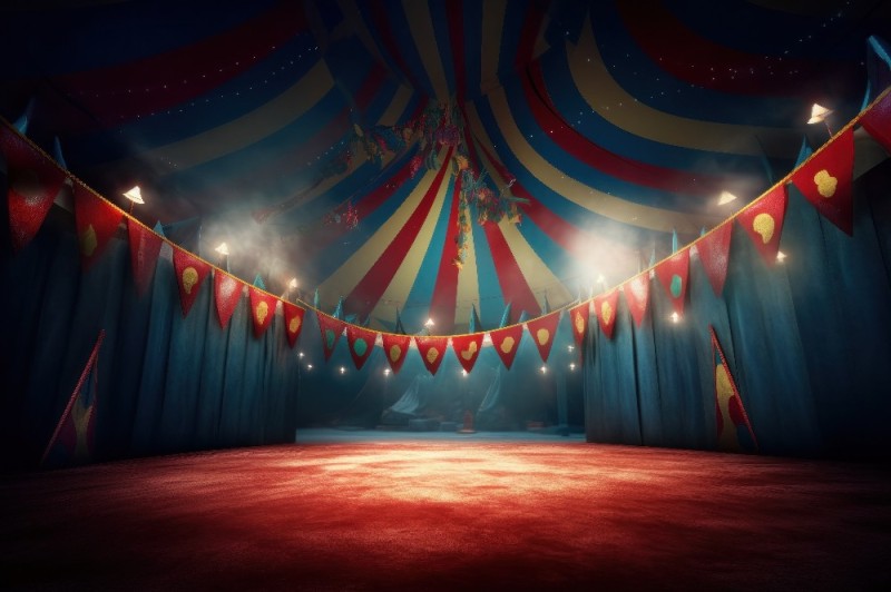 Создать мем: цирк шапито внутри арена, арена цирка, цирковой фон