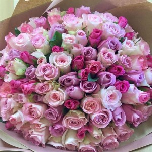 Создать мем: шикарный букет нежный из роз, букет цветов, красивый букет