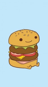 Создать мем: hamburger cartoon, каваи картинки для срисовки гамбургер, картинки для лд бургер