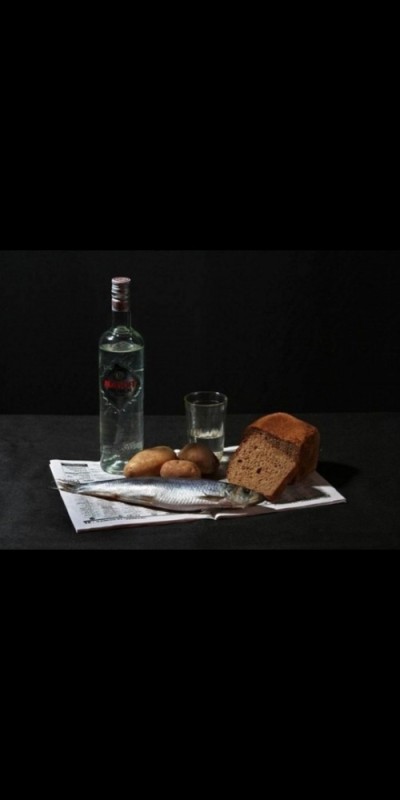 Create meme: still life with vodka and snack, vodka on the table , vodka and snack 