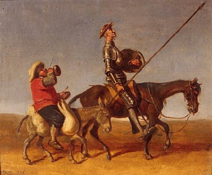 Create meme: Don Quixote and Sancho, The image of Don Quixote, Don Quixote Cervantes