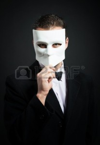 Создать мем: бизнесмен, держит маску, businessman