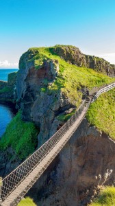 Create meme: suspension bridge Carrick-reed, Northern Ireland hanging bridge, the causeway coast way Ireland