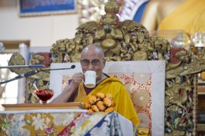Create meme: dalai lama, The Barbara have a cuppa and a biscuit