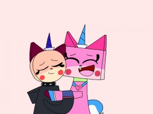 Create meme: unikitty, unikitty x master frown art, unikitty / the cat