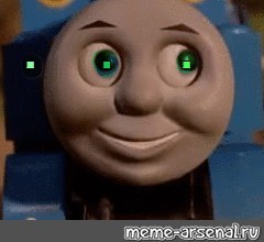 Create meme: Thomas the tank engine ytp, Thomas the tank engine meme, locomotive Thomas meme