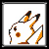Create meme: pikachu, pixel art, pixel images
