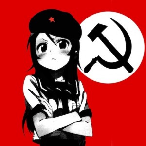 Создать мем: вайфу коммунист, anime, anime communism