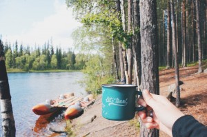 Create meme: impiani lake, lake, coffee in nature