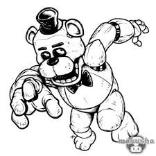 Create meme: bear Freddie pencil drawing, coloring Freddie, coloring fnaf Freddy fazber
