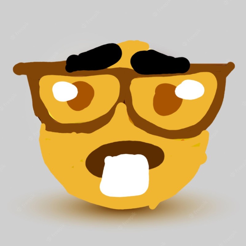 Создать мем: аниме, goofy emoji with glasses, nerd emoji