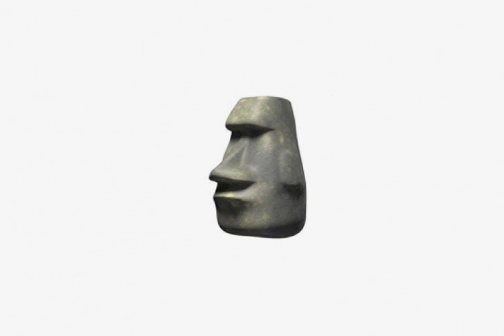 Create meme: moai stone Emoji, emoji stone face, statue from easter island emoji