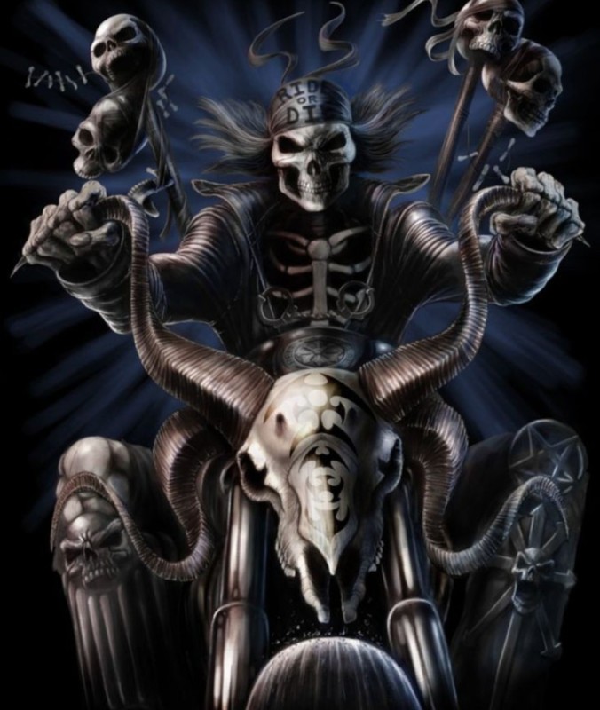 Создать мем: рок скелеты обои, арт скелет, брутальный скелет