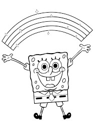 Create meme: cartoon characters spongebob pictures, Bob coloring book, spongebob black and white pictures