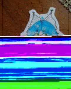 Create meme: 666 glitch, glitch, glitch GIF rainbow