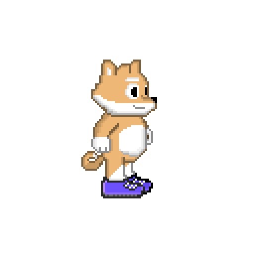 Create meme: tails pixel, pixel tails on a white background, tails sonic pixel