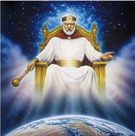 Создать мем: отец небесный, иисус царь свидетели иеговы, бог иисус