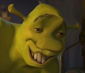 Create meme: Shrek meme, Shrek face, Shrek cake pictures