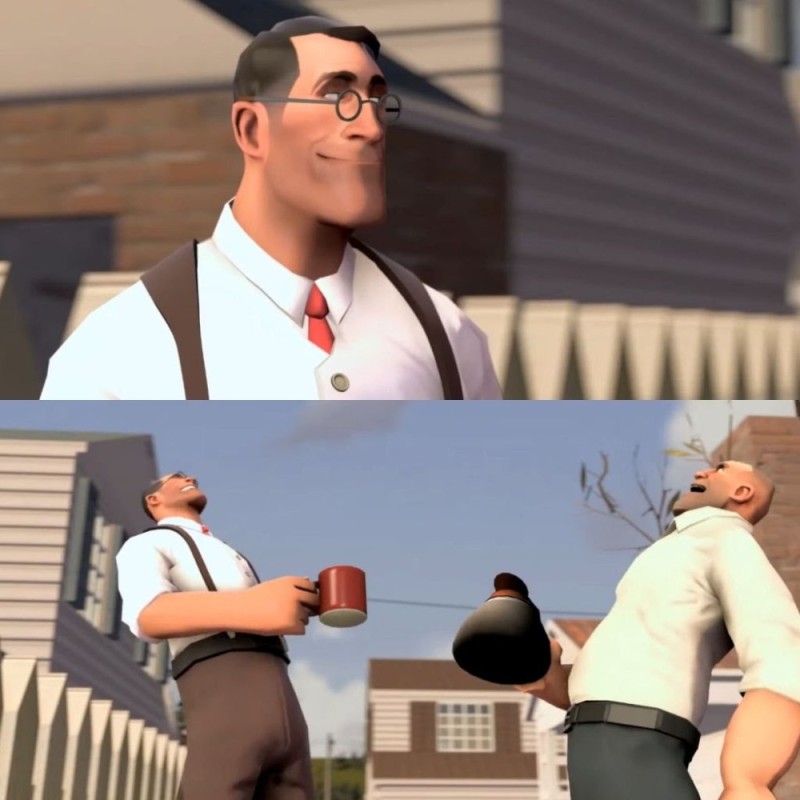 Create meme: team fortress 2 , team fortress 2 medic , vumen meme tim fortress