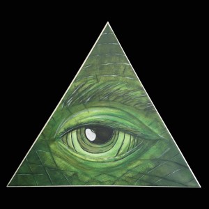 Создать мем: всевидящее око, пирамида иллюминатов, иллюминаты арт