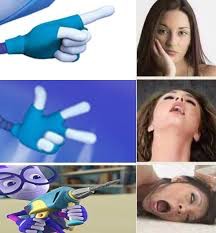 Create meme: people , memes about fingers, meme about fingers and a girl