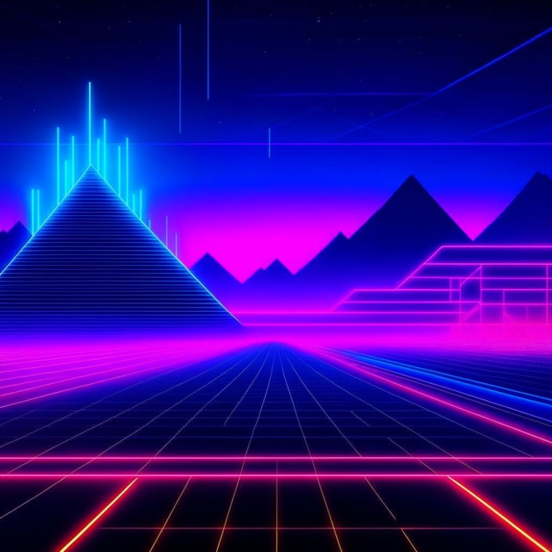 Create meme: synth wave bands, synthwave, syntwave retrowave