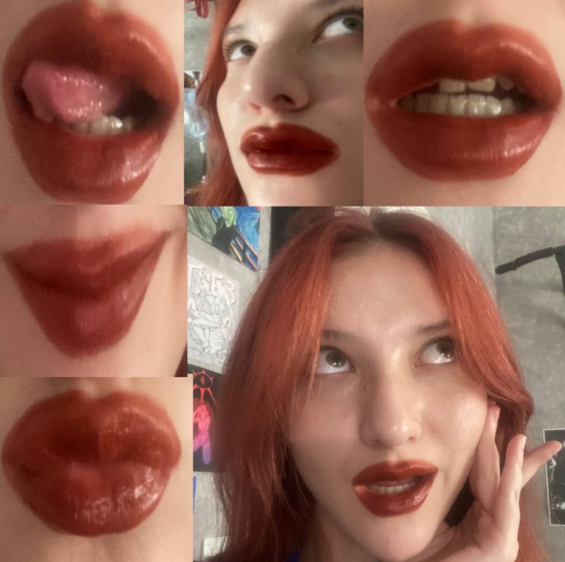 Создать мем: яркая помада, губы, женщина
