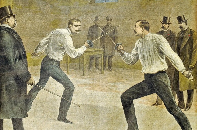 Create meme: duel , duel in russia 19th century, a duel with swords