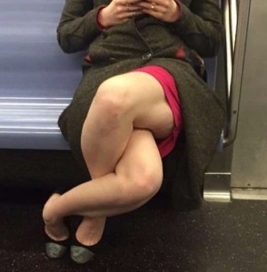 Create meme: cross legs, legs in subway, ass in metro