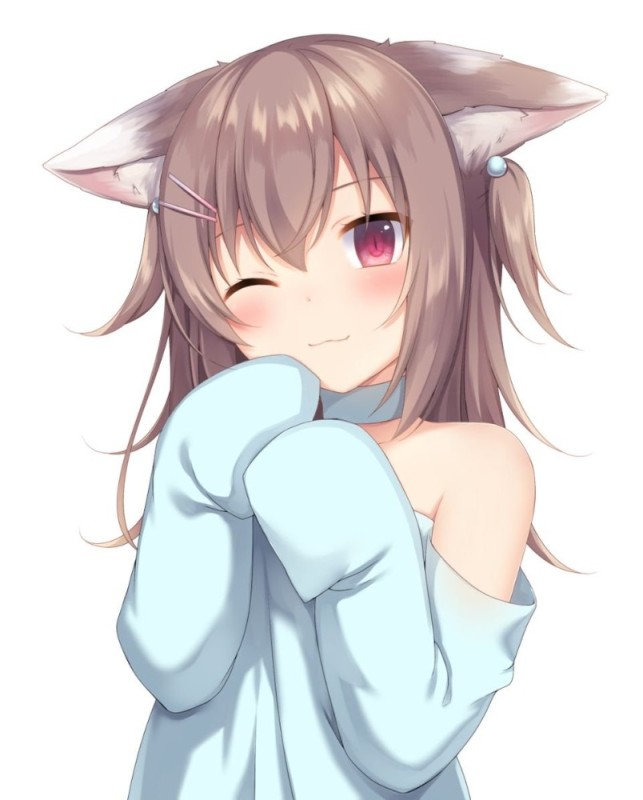 Create meme: some anime art, Chan with ears, anime neko