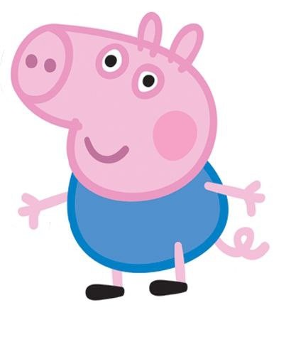 Create meme: pig George, peppa pig heroes, George peppa
