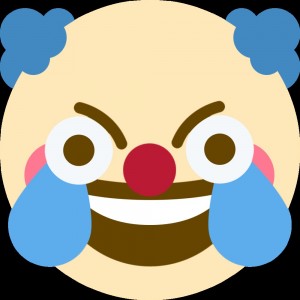 Create meme: laughing emoji, clown emoji, the shell emoji