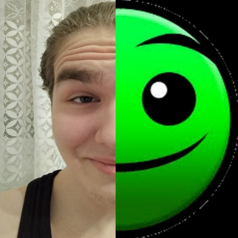 Create meme: people , face , game geometry dash