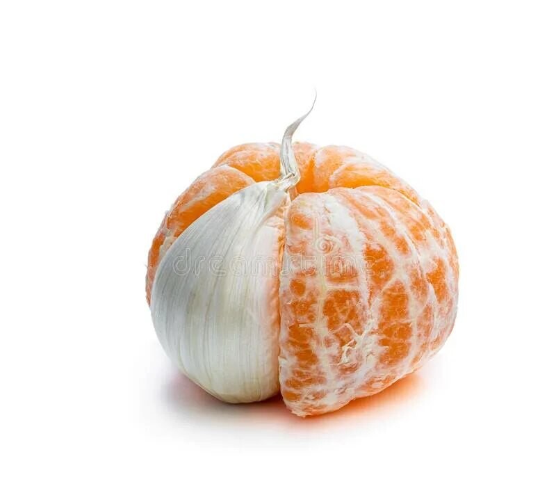 Create meme: garlic tangerine, Mandarin , Mandarin on white background