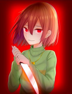 Create meme: Chara, Chara undertail anime art