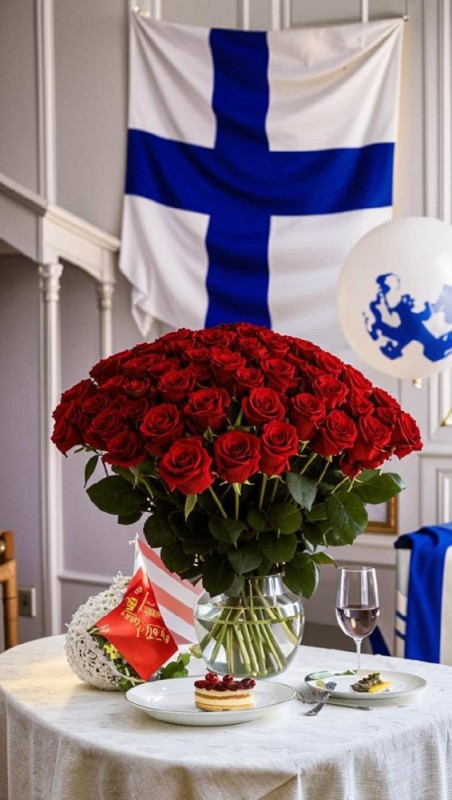 Create meme: Russia Finland, independence of Finland, flowers 