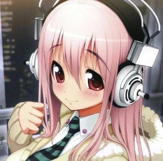 Создать мем: super sonico, аниме тян в наушниках, тян в наушниках