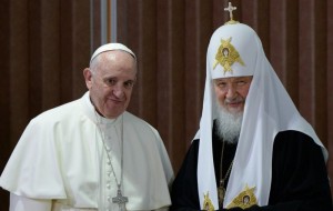 Create meme: the Patriarch, Pope Francis and Patriarch Kirill, Patriarch Kirill and the Pope