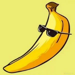 Создать мем: банан иллюстрация, живой банан, крутой банан