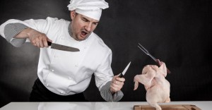 Create meme: angry chef, cook