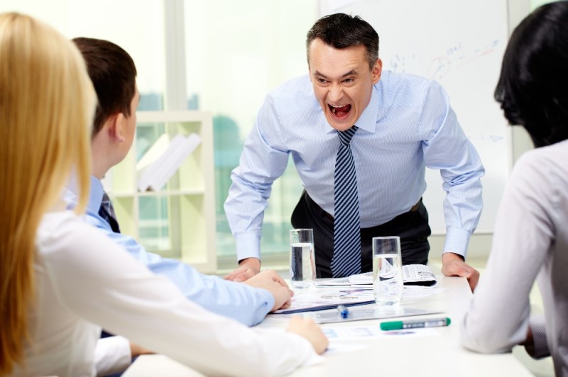 Create meme: boss yells at subordinates, at work , the bosses 