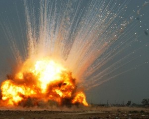 Create meme: blast e La, background explosion, the explosion